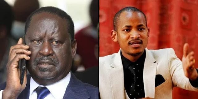 Raila Odinga and Babu Owino Raila Odinga and Babu Owino