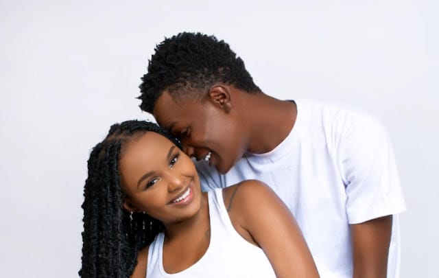 Tyler Mbaya, aka Baha, an ex-Machachari star, and his baby mother, Georgina Njenga Tyler Mbaya, aka Baha, an ex-Machachari star, and his baby mother, Georgina Njenga