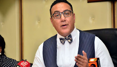 Tourism CS Najib Balala in Mombasa on tourism talk. PHOTO | Courtesy NMG Tourism CS Najib Balala in Mombasa on tourism talk. PHOTO | Courtesy NMG