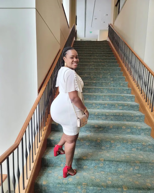 [PHOTOS] Bernice, the woman housing Samidoh in the US, left Karen Nyamu confused