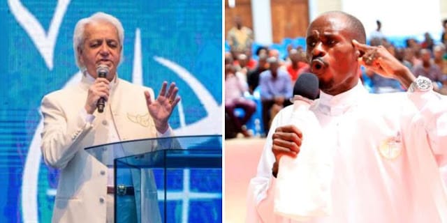 televangelist Benny Hinn and renowned pastor Ezekiel Odero. He pushed me for Holy Spirit, Pastor Ezekiel defends Benny Hinn pushing viral video