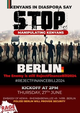 Berlin protests on Kenya Berlin protests on Kenya