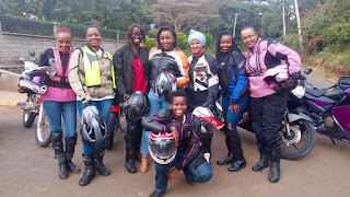 Betty Kyallo posed with bikers association in a photo session. Photo courtesy of FACEBOOK PAGE. New betty in a phot session.