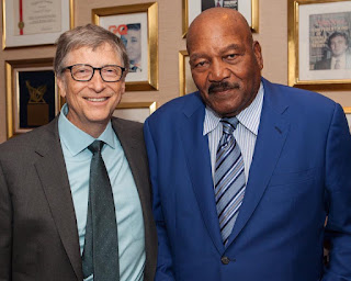 Bill Gates and Jim in a photo session in Trumps Tower. PHOTO | Courtesy Bill Gates and Jim in a photo session in Trumps Tower. PHOTO | Courtesy