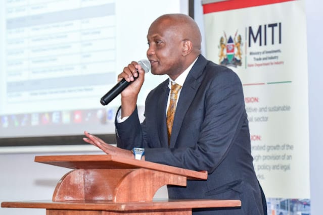 Moses Kuria, the Trade Cabinet Secretary Moses Kuria, the Trade Cabinet Secretary