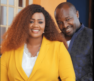 Cate Waruguru with spouse photo