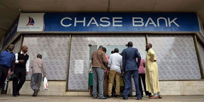 Chase Bank. PHOTO| FILE Chase Bank. PHOTO| FILE