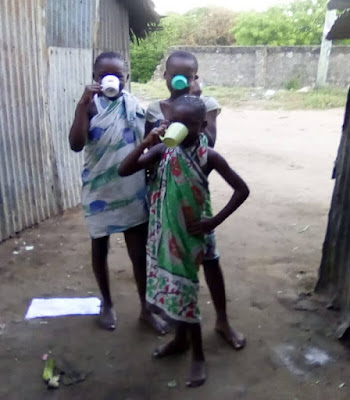 Children drinking black tea to cure coronavirus in Kenya Children drinking black tea to cure coronavirus in Kenya