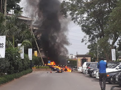 Bom Blast in Nairobi. PHOTO | THE STAR