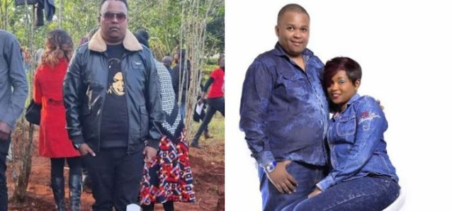Michael Macharia, DJ Brownskin with his late wife Sharon Njeri Michael Macharia, DJ Brownskin with his late wife Sharon Njeri