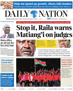 DP Ruto accuse Daily Nation of publishing false(Fake) news