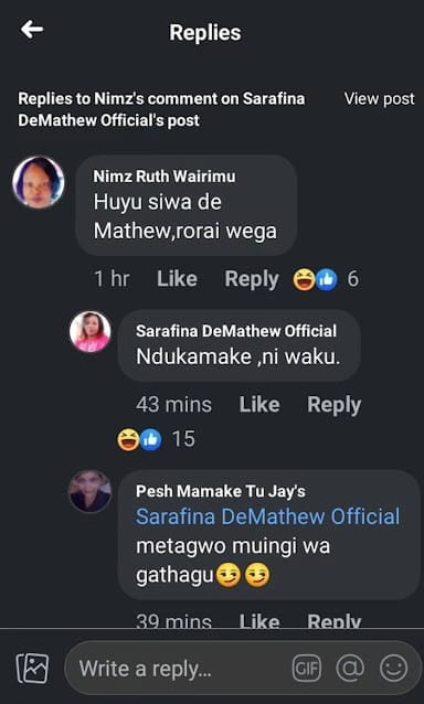 Sarafina Demathew with her son photo Huyu mtoto si wa Demathew! Netizens bash late Demathews wife Sarafina Demathew
