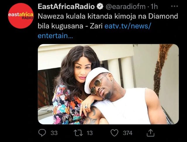 Diamond Platnumz and Zari Hassan relation news and photos