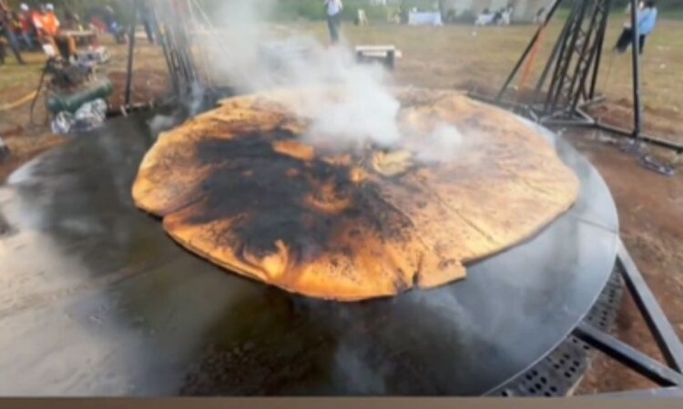 Digital Creator Raymond Kahuma Attempts To Make The World's Largest Chapati In History