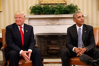 President Obama and President-elect Donald Trump at white house on 10th November, 2016. PHOTO | AFP. The Obama care will be implemented and the stable economy that Obama grew will also improve.