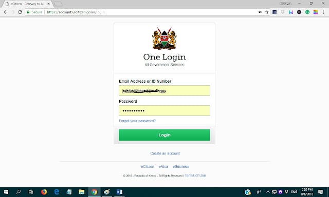 Kenyas ecitizen portal