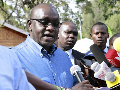Thirdway Alliance presidential candidate Ekuru Aukot adresses the press at Bomas of Kenya in Nairobi, August 10, 2017. /MONICAH MWANGI