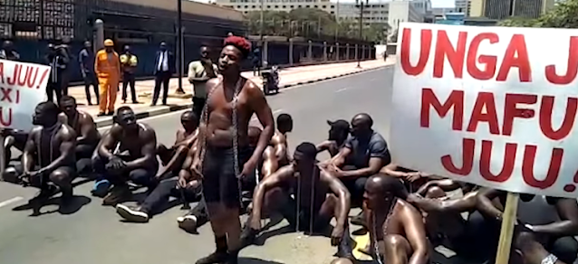 [VIDEO] Eric Omondi arrested, detained for leading demonstrations storming parliament over the high cost of living