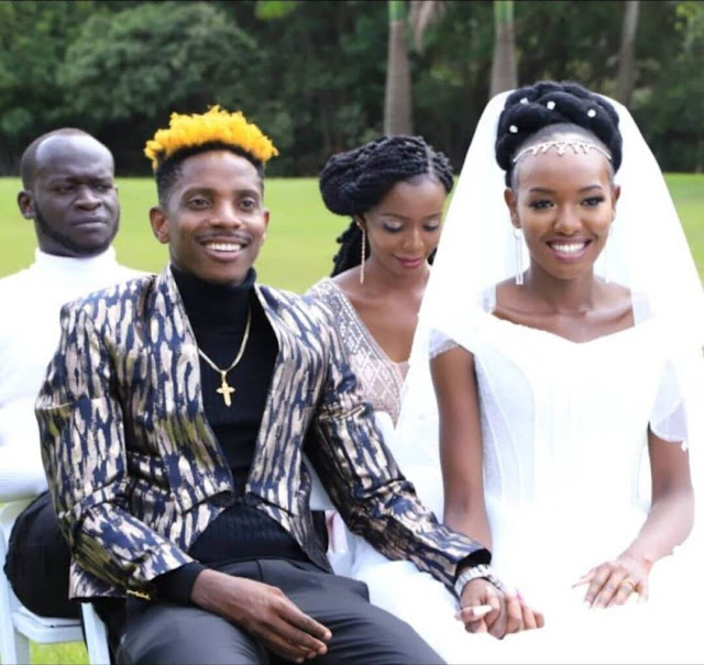 [PHOTOS] Eric Omondi weds Carol Kamweru of BandBeca as Shakilla storm the wedding ceremony