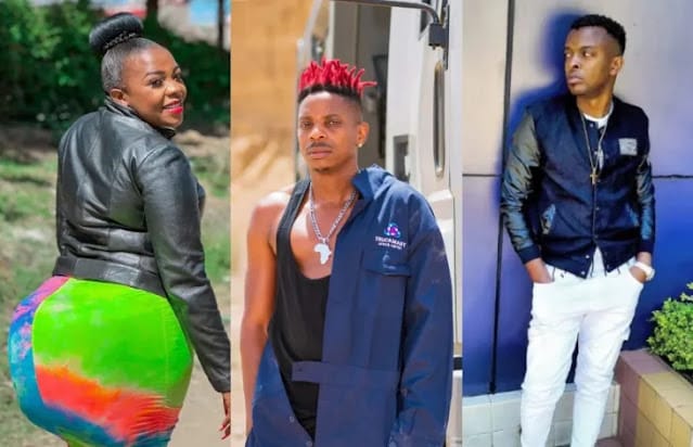 Eric Omondi was given the red card by Justina Syokau Eric Omondi was given the red card by Justina Syokau