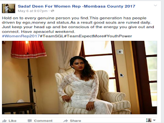 Facebook page. County goverment.