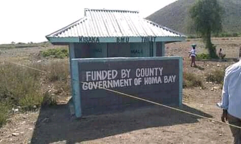4 Million village toilet constructed in Homabay. PHOTO | Courtesy 4 Million village toilet constructed in Homabay. PHOTO | Courtesy