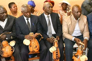 DP William Ruto and his brother David Ruto at Dowry Negotiation Ceremony. PHOTO | Bana Deputy President William Ruto accompany his brother David Ruto for dowry negotiation ceremony y