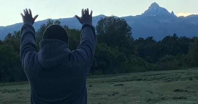 [PHOTOS] Rigathi Gachagua climbs Mount Kenya to pray for William Ruto and celebrate the new freedom
