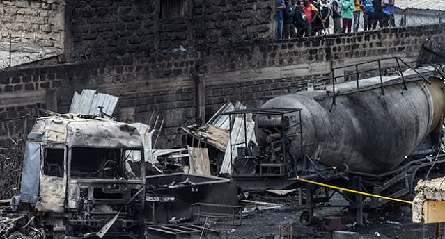 Embakasi gas explosion site Embakasi gas explosion site
