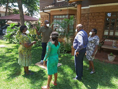 Lands CS Gideon Mung'aro testing COVID-19 at his home Lands CS Gideon Mung'aro testing COVID-19 at his home