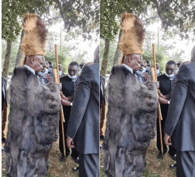 Senator Gideon Moi crowned as a Talai elder and Kalenjin Kingpin at his home, Kabarak