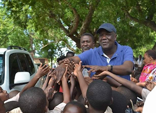 Aisha Jumwa trouble is blamed to the Kilifi south M.P Gideon Mung'aro Gideo Mung'aro in a public political rally at Matsangoni in his Kilifi south Constituency.