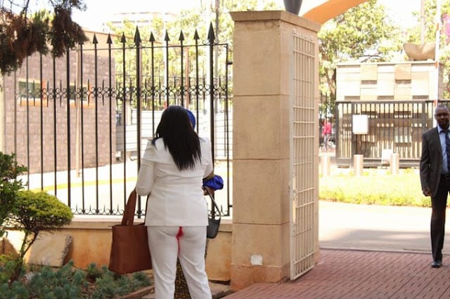 [PHOTOS] Senator Gloria Orwoba kicked out of the Senate for showing her monthly period in public