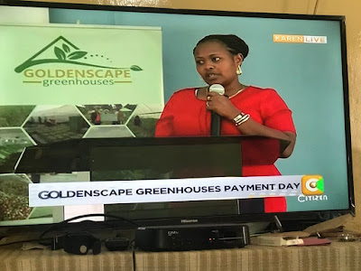 (Videos) Royal Media Service brand, Citizen Television, on the spot over the Goldenscape greenhouses loot
