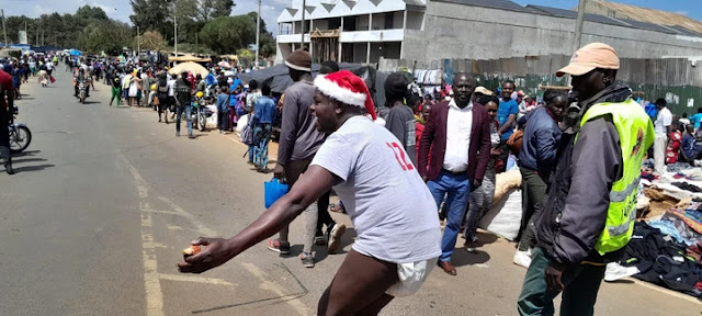 Eldoret Town standstill, popular gospel artist appears in town wearing diapers