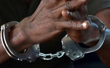 Pokomo Man in Police custody in Bura , Tana River Photo