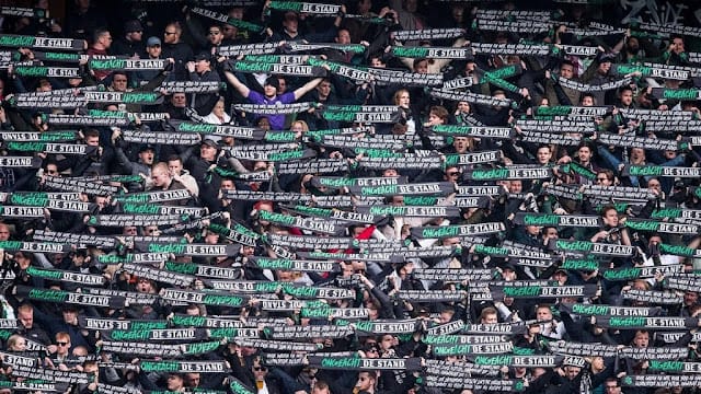Groningen - Heerenveen match stopped photos