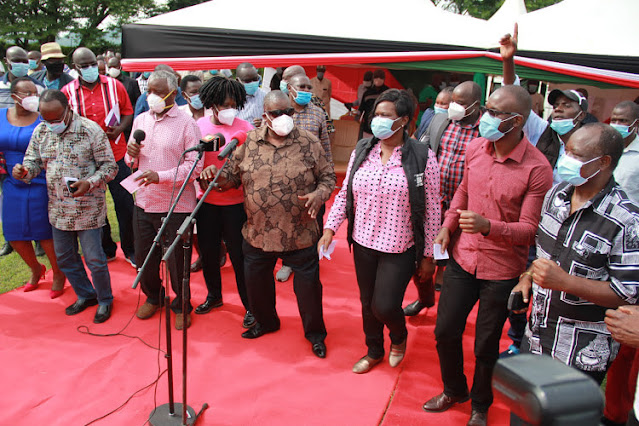Suba South MP John Mbadi, Woman Rep Gladys Wanga, and Senator Moses Kajwang' (Senator) Suba South MP John Mbadi, Woman Rep Gladys Wanga, and Senator Moses Kajwang' (Senator)