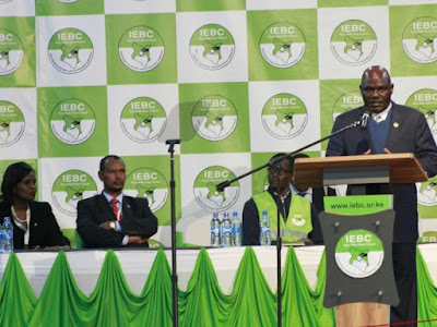 IEBC giving results. PHOTO | FILE NASA vow to swear in Raila Odinga if Jubilee/IEBC try to declare Uhuru Winner. #KenyaPolls