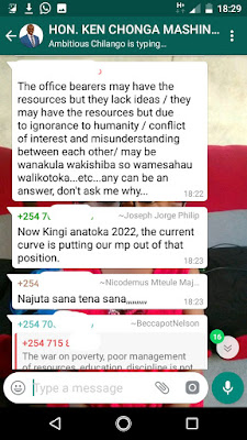 Ken Chonga leaked WhatsApp Messages.- Kilifi south Ken Chonga leaked WhatsApp Messages.- Kilifi south