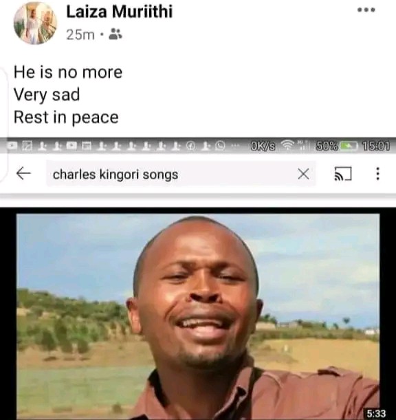 Mugithi and gospel artist Charles Kingori Mugithi and gospel artist Charles Kingori photo