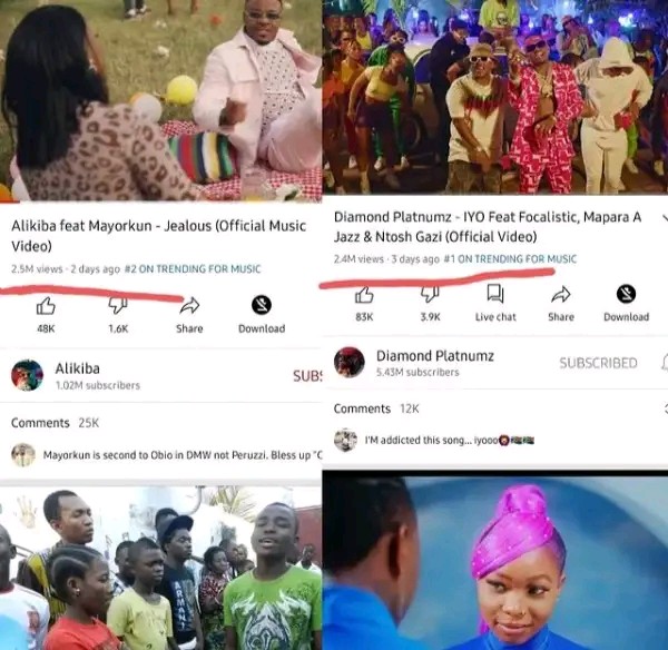 Diamond Platinumz and Ali Kiba fights photo Diamond Platinumz and Ali Kiba fights photo