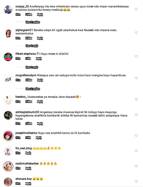 Diamond Platinumz dad Mzee Abdul showers Alikiba Diamond Platinumz dad Mzee Abdul showers Alikiba