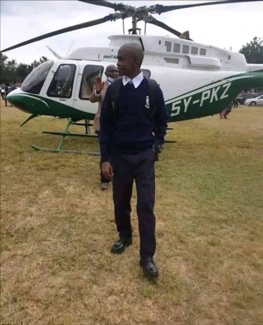Maranda High School in Siaya county video on student onboard chopper Maranda High School in Siaya county video on student onboard chopper
