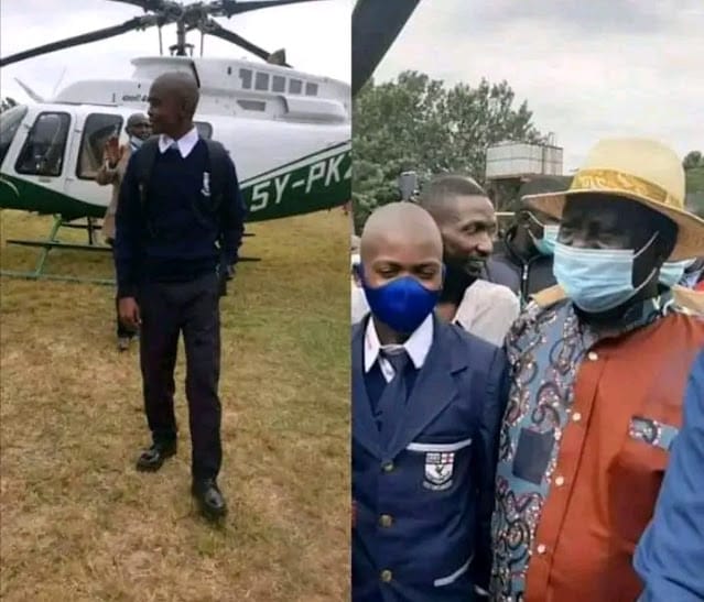 reported to Maranda High School onboard a chopper photo