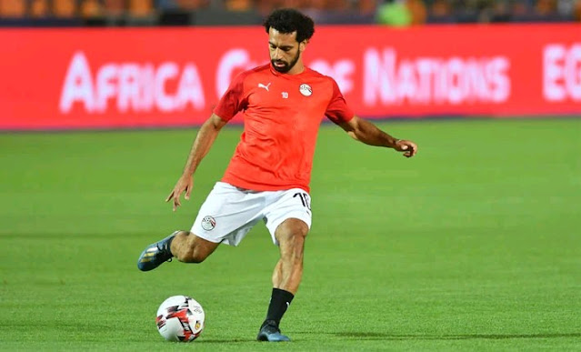 Mo Salah from Egypt. AFCON match today at Maskani ya Afcon today photo Mo Salah from Egypt. AFCON match today at Maskani ya Afcon today photo