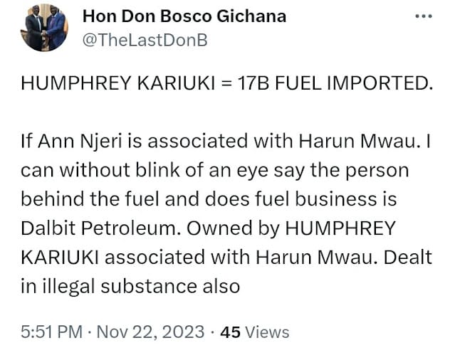 Harun Mwau and Humphrey Kariuki