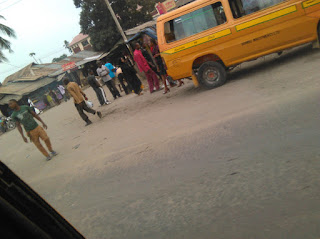 A matatu at a stage in Nyali Mombasa.