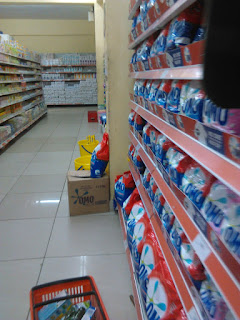 Empty supermarkets and its a day close to Valentines.