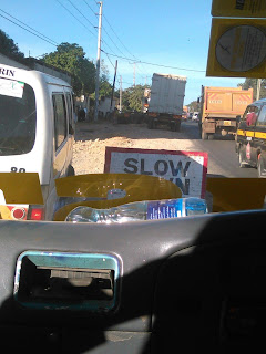 Unfinished government projects. Roads that were left for long time without being finished.